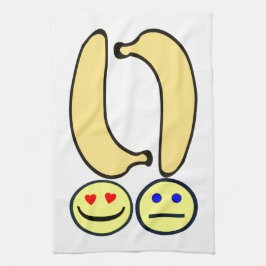 Paño De Cocina Plátano Feliz vs Plátano Triste