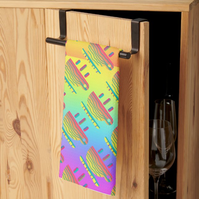 Paño De Cocina Platillo para taza Amarillo Arcoíris (Pliegue de tercios)