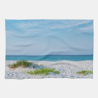 Paño De Cocina Playa de arena blanca en la costa de Florida