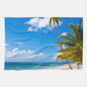Paño De Cocina Playa de la República Dominicana Saona