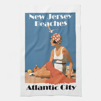 Paño De Cocina Playas de Nueva Jersey ~ Atlantic City