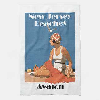 Paño De Cocina Playas de Nueva Jersey ~ Avalon