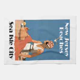 Paño De Cocina Playas de Nueva Jersey ~ Isla del Mar