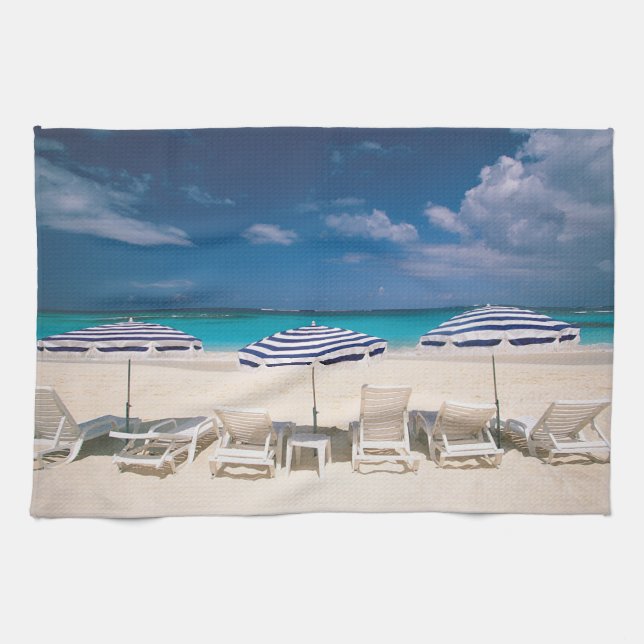 Paño De Cocina Playas tropicales | Anguila Tropical Beach (Horizontal)