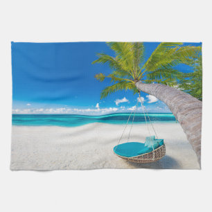 Paño De Cocina Playas tropicales   Arco de playa de paisajes trop
