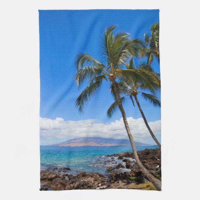 Paño De Cocina Playas tropicales | Isla Maui Hawaii (Vertical)