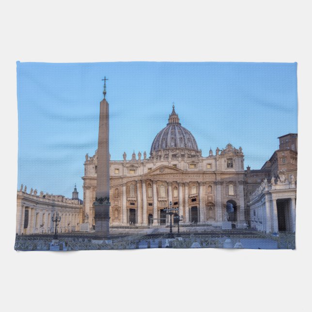 Paño De Cocina Plaza de San Pedro en Ciudad del Vaticano - Roma,  (Horizontal)