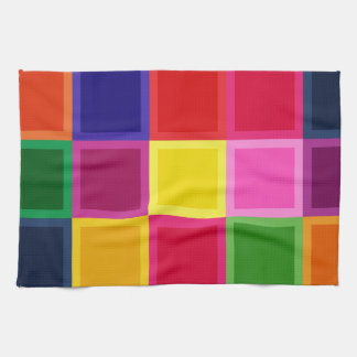 Paño De Cocina Plazas y bandas multicolores Girly