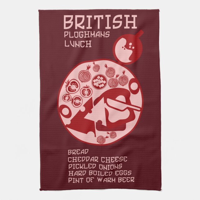 Paño De Cocina Ploughmans Pub Lunch (Vertical)