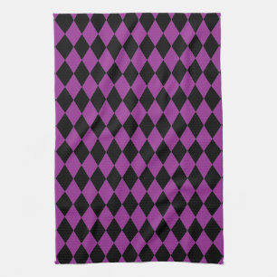 Paño De Cocina Pluma Harlequin y negro