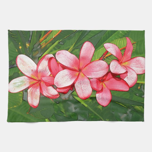 Paño De Cocina Plumeria (Horizontal)