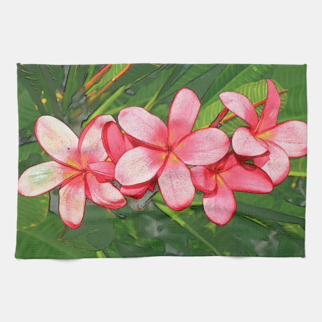 Paño De Cocina Plumeria (Horizontal)