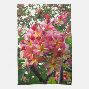 Paño De Cocina Plumeria hawaiana