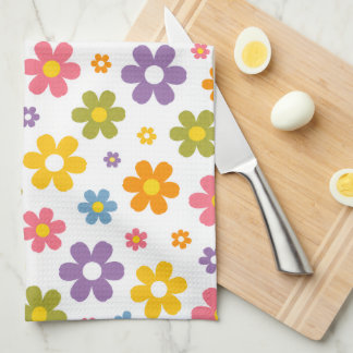 Paño De Cocina Poder Floral Retro