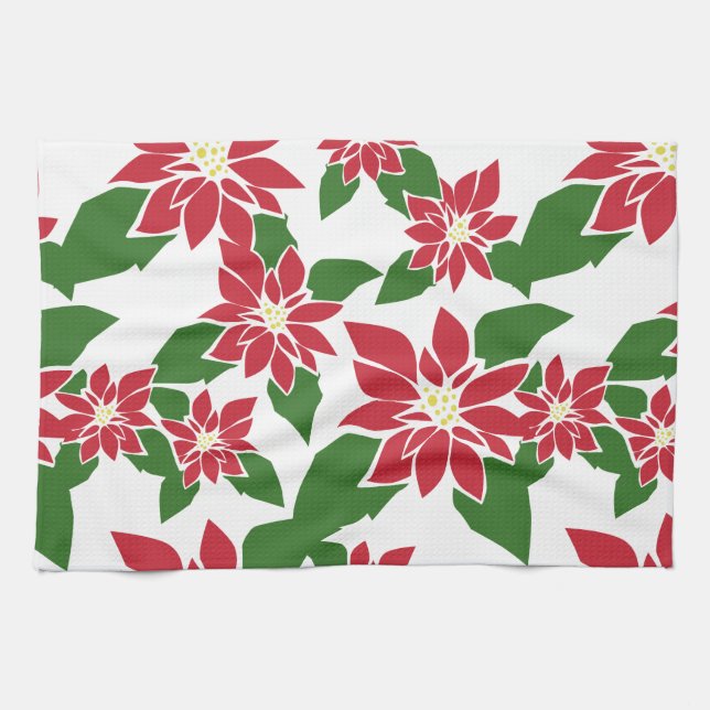 Paño De Cocina Poinsettia (Horizontal)