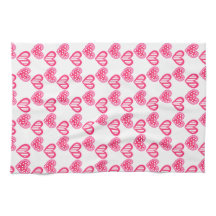 Polka Dot And Stripes Hearts