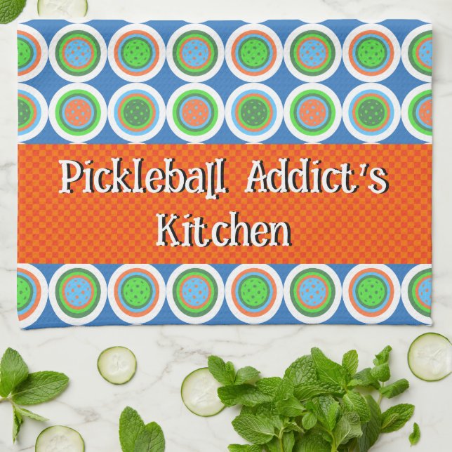 Paño De Cocina Polka Polka Dot Naranja Green Blue Ball (Doblado)