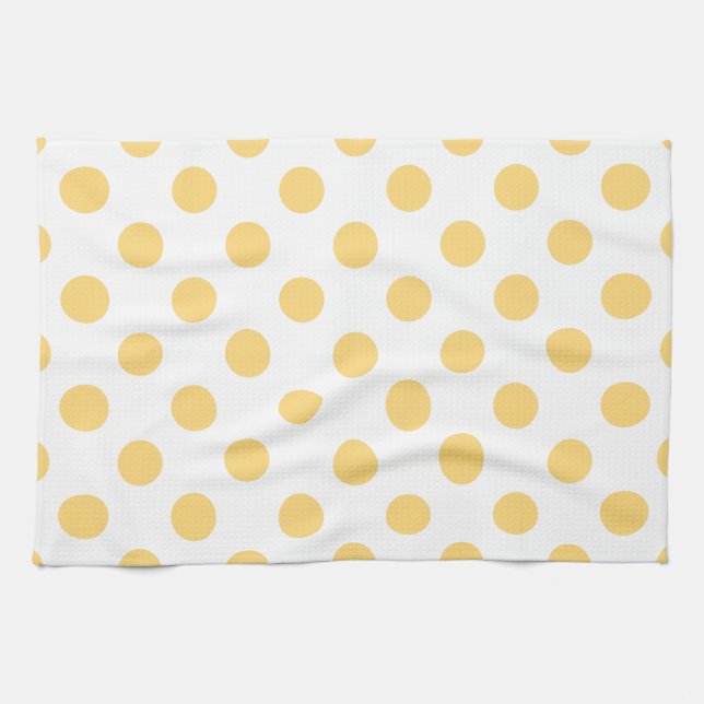 Paño De Cocina Polkadots amarillos (Horizontal)
