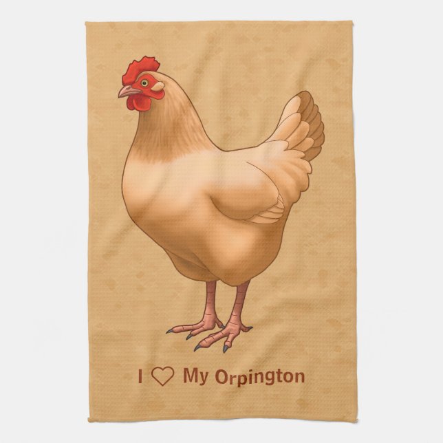 Paño De Cocina Pollo Buff Orpington Hen (Vertical)