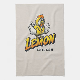 Paño De Cocina Pollo limón - Diseño de comida divertida