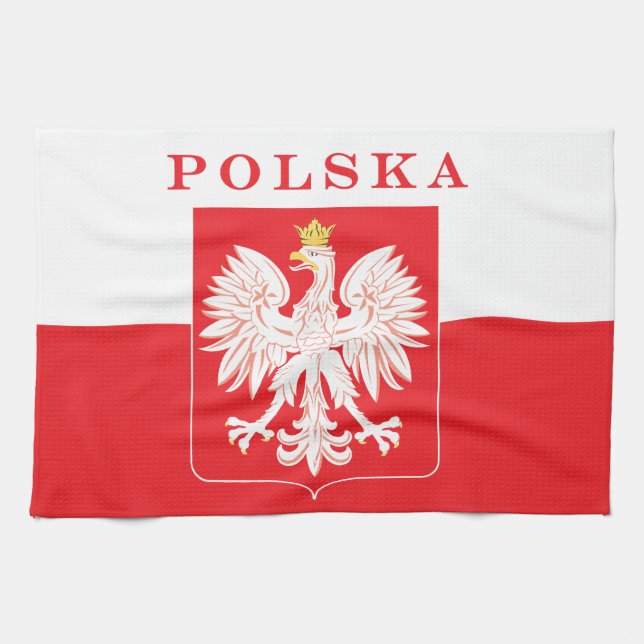 Paño De Cocina Polska Eagle Red Shield (Horizontal)