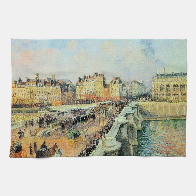 Paño De Cocina Pont Neuf, Tarde, Sunlight Camille Pissarro (Horizontal)