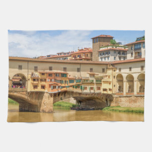 Paño De Cocina Ponte vecchio de día, Florencia o Florencia, Ital