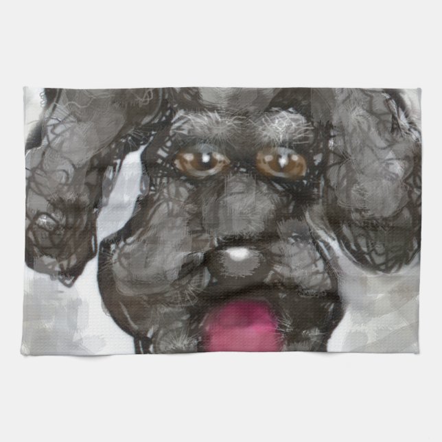 Paño De Cocina Poodle (Horizontal)