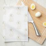 Paño De Cocina Poodle (blanco)<br><div class="desc">Me encanta este dulce patrón de un ilustracion acuarela de perro canino de cangrejo blanco porque es lo suficientemente clásico como para servir como neutral, ¡pero se ve como una pieza independiente! ¡Es la adición perfecta a cualquier habitación familiar, guardería, oficina o incluso a la cueva masculina! Para los regalos...</div>