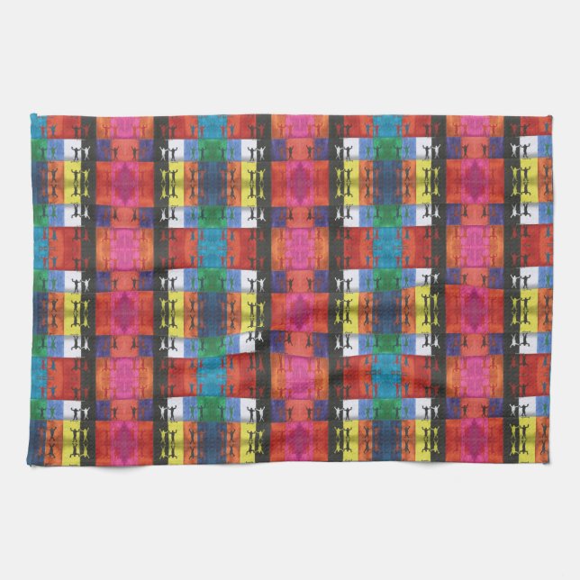 Paño De Cocina Pop art no.1 by Yeshaya Dank - unity & harmony (Horizontal)