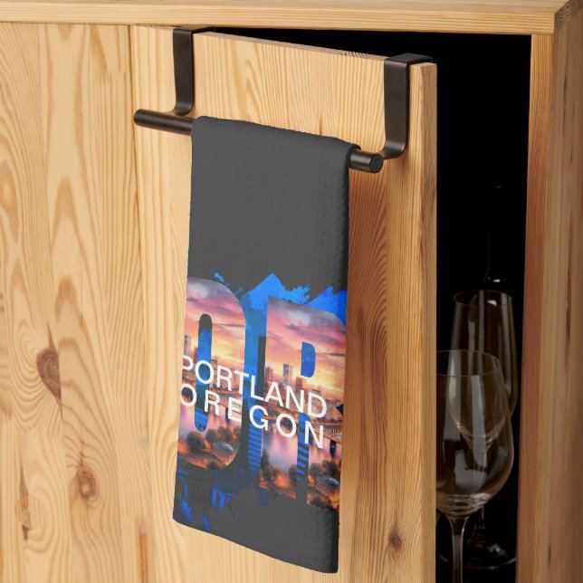 Paño De Cocina Portland Oregon (Pliegue de tercios)