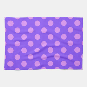 Paño De Cocina Pos de polka de Lilac en periwinkle