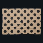 Paño De Cocina Pos de polka negro en beige<br><div class="desc">Pos de polka negro en beige</div>