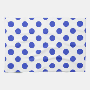 Paño De Cocina Pos reales de polka azul