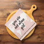 Paño De Cocina Positivo De No Estar Solo En La Cita De Motivación<br><div class="desc">Positivo De No Estar Solo En La Cita De Motivación Chica</div>