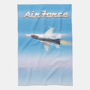 Paño De Cocina Poster Air Force Jet
