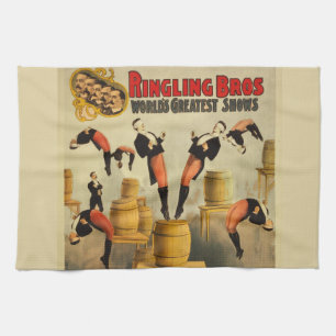 Paño De Cocina Póster Antiguo del Circo