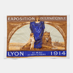 Paño De Cocina poster de Lyon International Expo 1914
