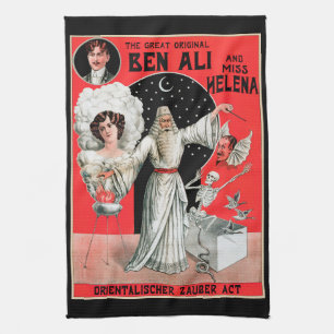 Paño De Cocina Póster Mágico Vintage, el Gran Original Ben Ali