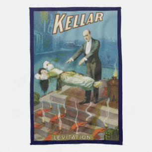 Paño De Cocina Póster Mágico Vintage, Mago Harry Kellar