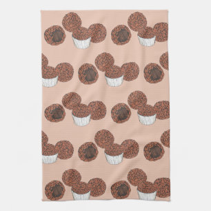 Paño De Cocina Postre de trufas de chocolate brasileño Brigadeiro