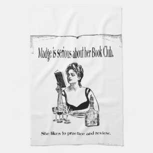 Paño De Cocina Práctica para el diseño del vintage del círculo