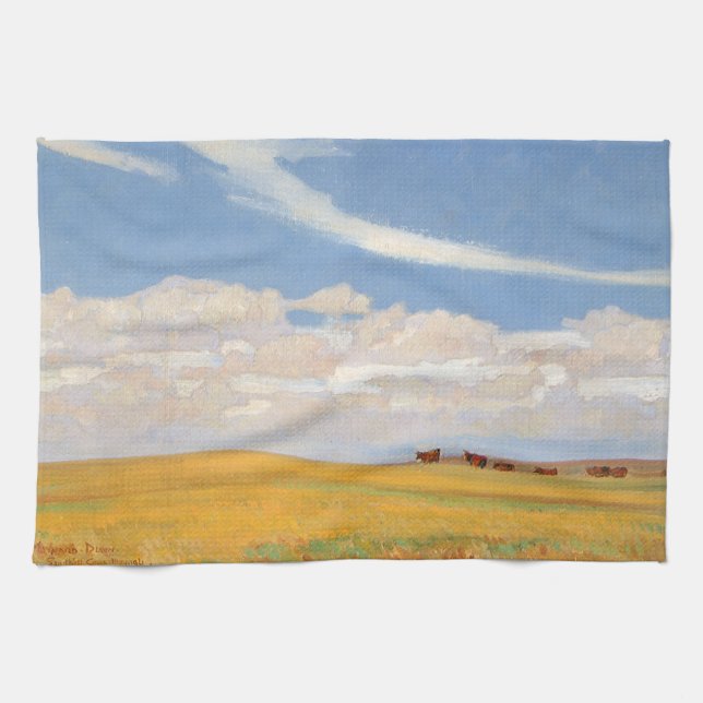 Paño De Cocina Pradera después de la tormenta de Maynard Dixon, A (Horizontal)
