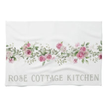 Preciosa Rosa Floral Nombre Personalizado Cottage