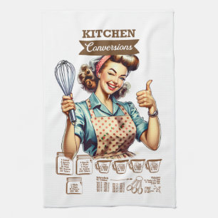 Paño De Cocina Preciosas mediciones de conversión de cocinas