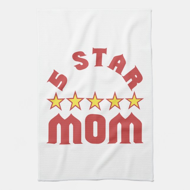 Paño De Cocina Premio Mamá de 5 Estrellas (Vertical)
