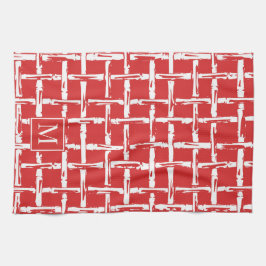 Paño De Cocina Preppy Bamboo – Red Coastal Monogram