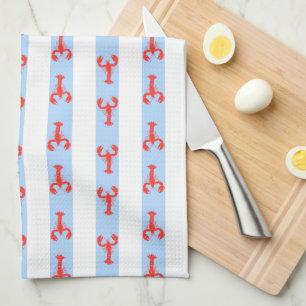 Paño De Cocina Preppy de langosta costera