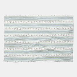 Paño De Cocina Preppy Floral Stripe Kitchen Towel