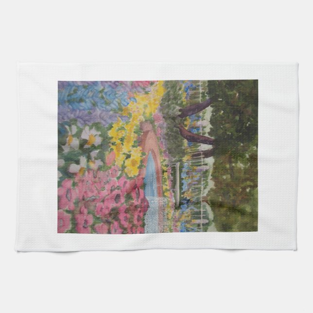 Paño De Cocina Prescott Park Garden Poppies Portsmouth NH (Horizontal)